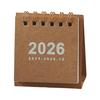 2026 Mini Desk Calendar Jan.2026-Dec.2026 12 Monthly Planner Small Standing Flip Calendar with Twin-Wire Binding for Home Office