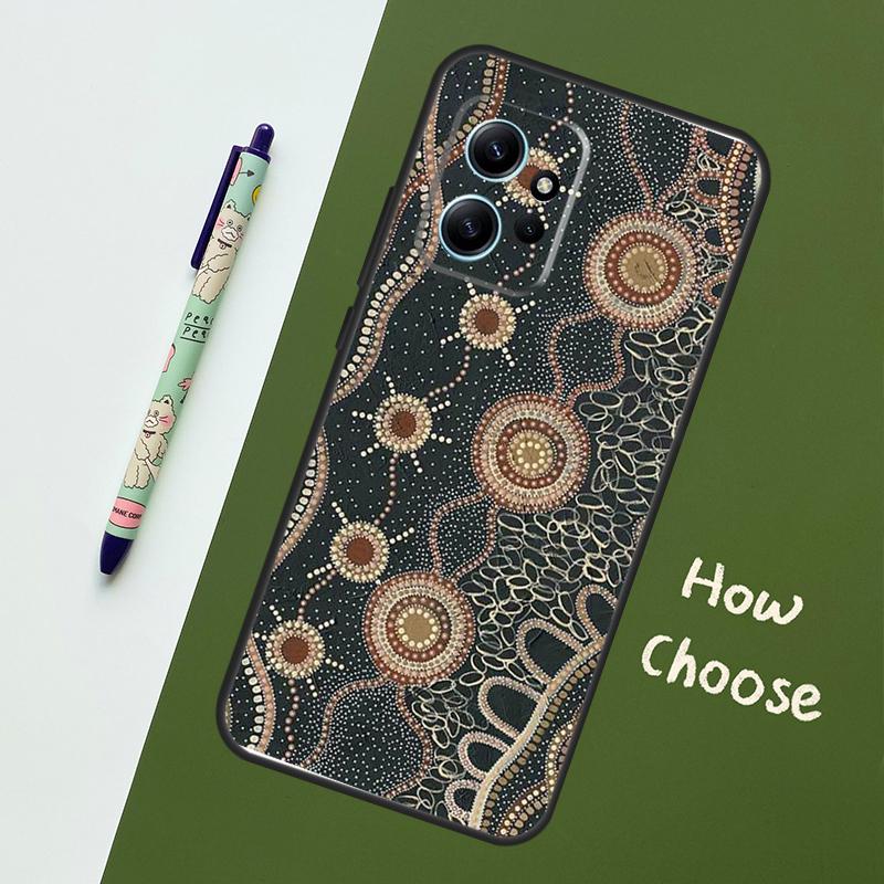 Чехол с принтом aboriginal art для Xiaomi Redmi Note 14 10 11 12 13 15 Pro Plus Чехол для Redmi 15 13C 12C 10C 14C 15C