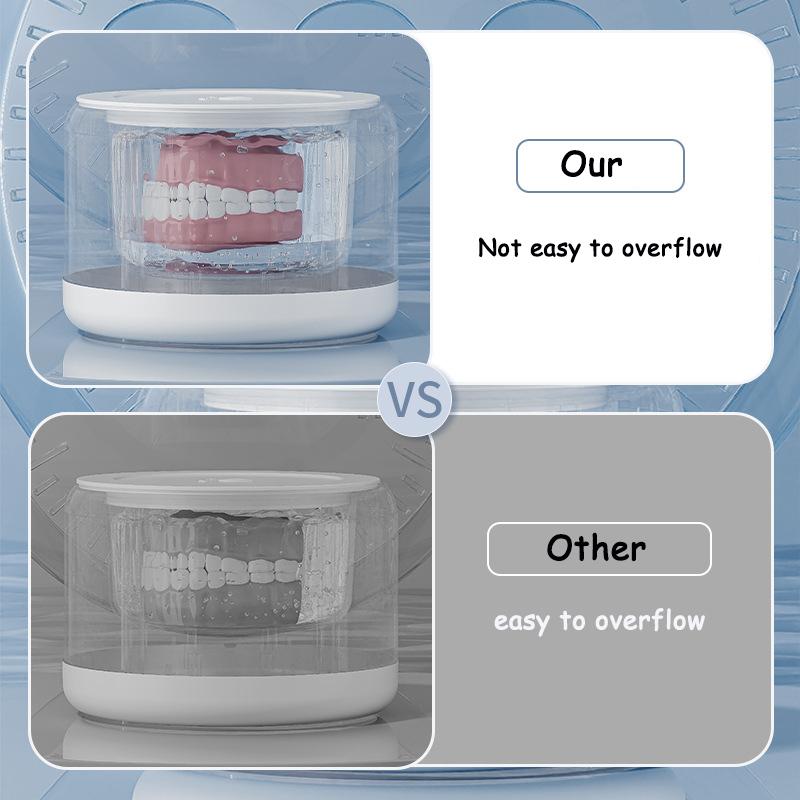 New Ultrasonic Retainer Cleaner Machine for Dentures Retainer Mouth Guard Aligner Whitening Trays Personal Oral Supplies