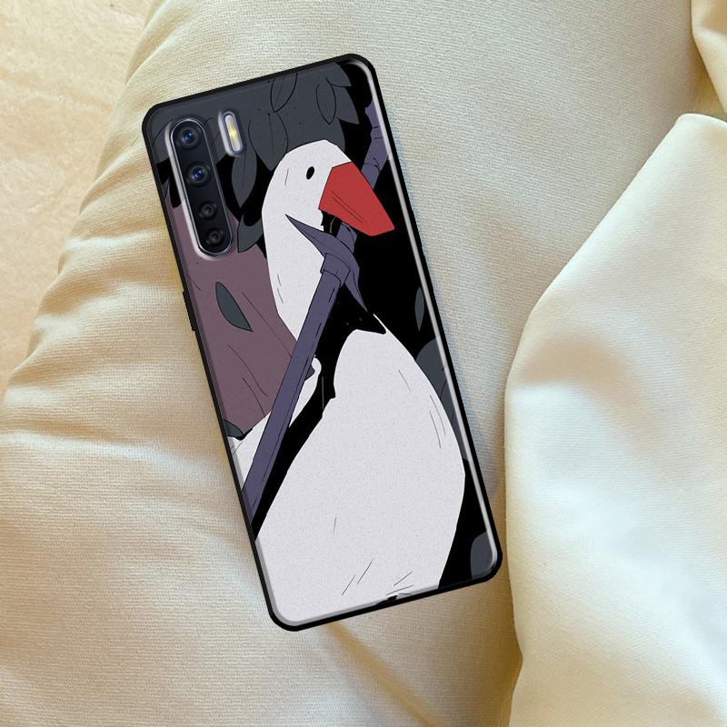 Мультяшный забавный чехол-гусь для Oppo A6 A5 Pro A15 A57 A17 A54 A74 A94 A76 A16 A96 A40 A60 A80 A18 A38 A58 A78 A98