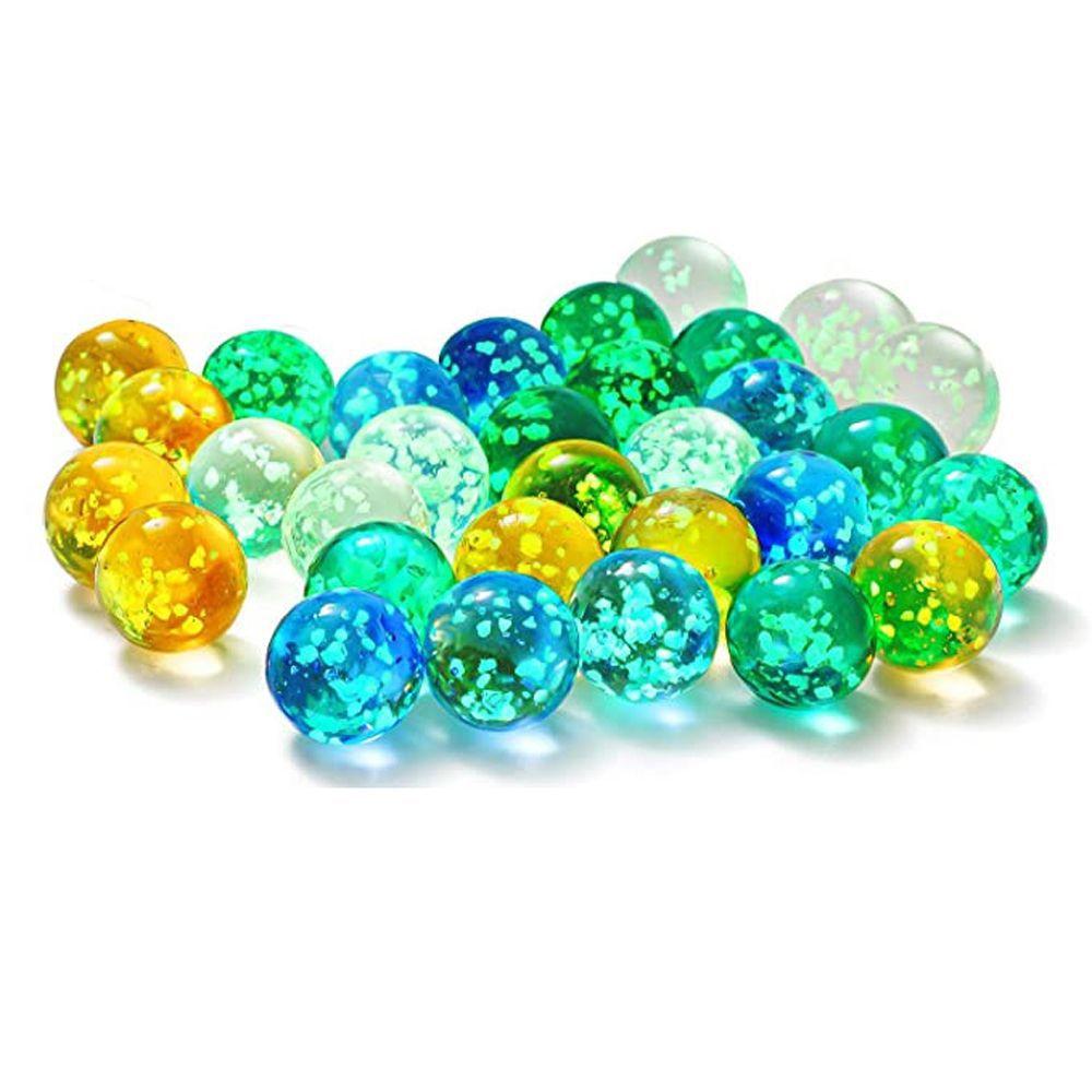 10 шт./упак. Стеклянные шарики Люминесцентные стеклянные шарики Прозрачные хрустальные бусины Детские игрушки