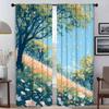 Шторы Детская комната Весна идет Дом Интерьер Шторы для камеры Занавеска для гостиной Перегородка Тюль для спальни Шторы