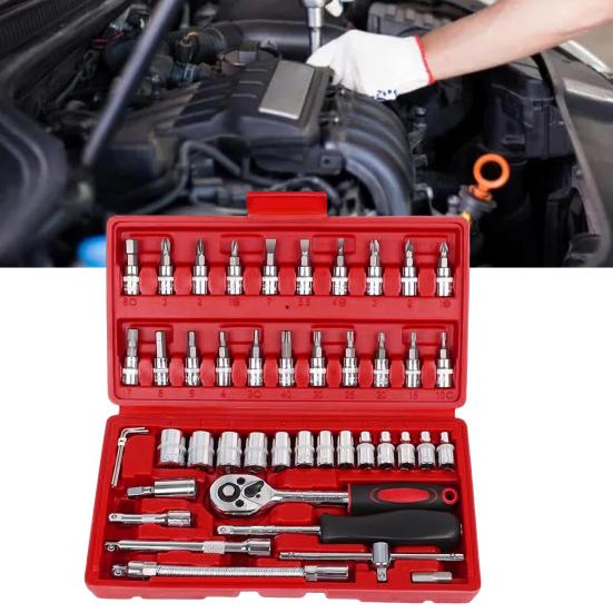 Беспроводной электрический тонкий набор трещоток с 45 регулировочными инструментами, устойчивый к коррозии