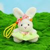 Cute Bear Plush Keychain Toy With Pp Cotton Filling For Kids Backpack Accessories