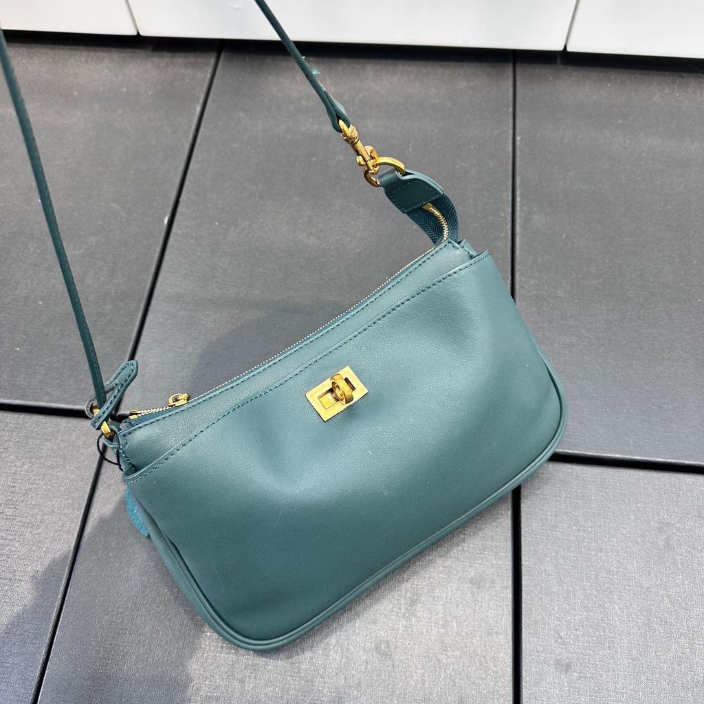 Bajia Rodeo Shoulder Bag: New 2025 Genuine Leather Pochette Cowhide Underarm Bag