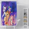 Hot Cartoon My L-Little P-Pony Shower Curtain Waterproof Polyester Fabric Paint Colorful Bath Curtains Curtain with Hook
