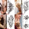 1PCS Waterproof Tattoos Temporary Tattoo Sticker Flowers Rose Body Tattoos for Women Art Arm Hand Tattoos Wolf Tiger Lion Painting Tatoos