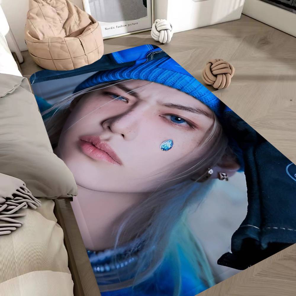 Kpop F-felix Room Mats Retro Multiple Choice Living Room Kitchen Rug Non-Slip Welcome Rug