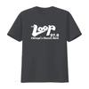 Mens Wlup The Loop Chicago s Classic Rock T Shirt Black Large vintage Washed Soft homme fashion designer clothes Unisex