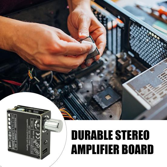 Цифровой модуль усилителя мощности Lossless Audio Портативный Bluetooth-совместимый стереоусилитель звука с