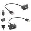 Автомобильная приборная панель с утопленным креплением USB 2.0 порт панель адаптер пластиковый удлинительный кабель-адаптер папа-мама для Toyota Hilux Vigo Fortuner 04-12
