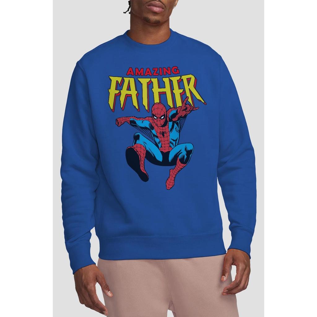 Spider-Man Unisex Adult Amazing Dad Fathers Day Sweatshirt