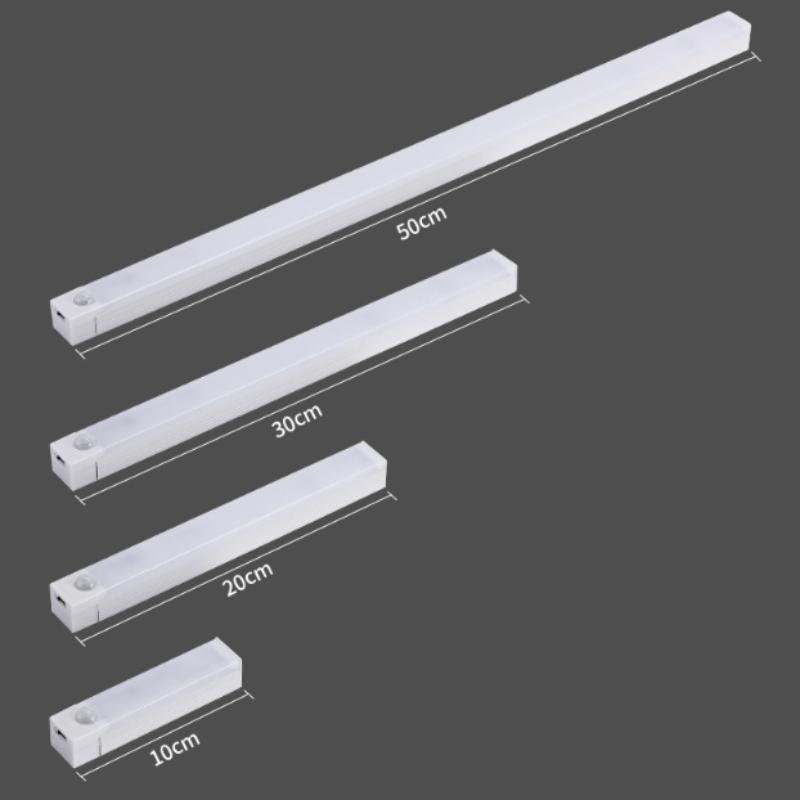 Беспроводной светодиодный ночник с датчиком движения, светильник для шкафа, ночник для кухни, спальни, детектор, свет для шкафа, лестницы, подсветка