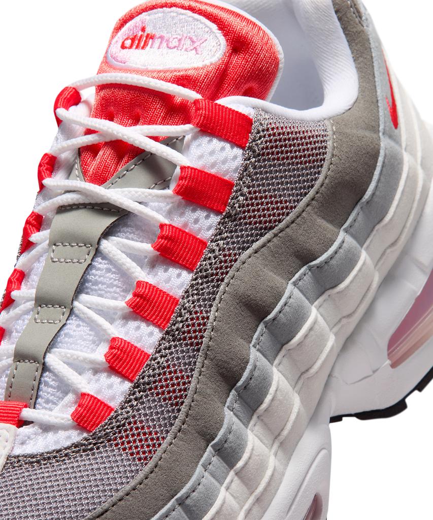 Nike Air Max 95 Big Bubble W - White:Pink Rise:Wolf Grey:Light Crimson / Hj5996-101