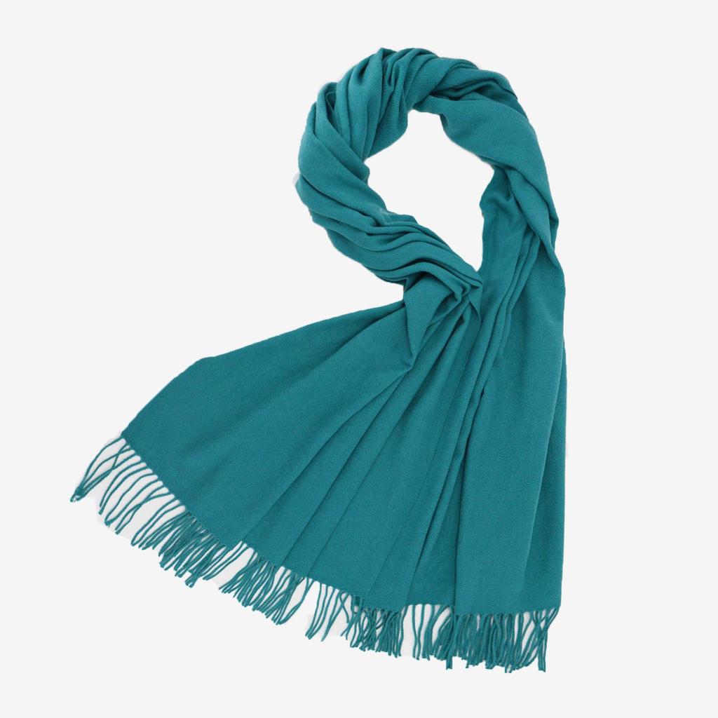 2025 Autumn/Winter New Women'S Solid Color Imitation Cashmere Scarf, High End And Versatile Scarf, Fashionable Thickened Men'S Tassel Shawl