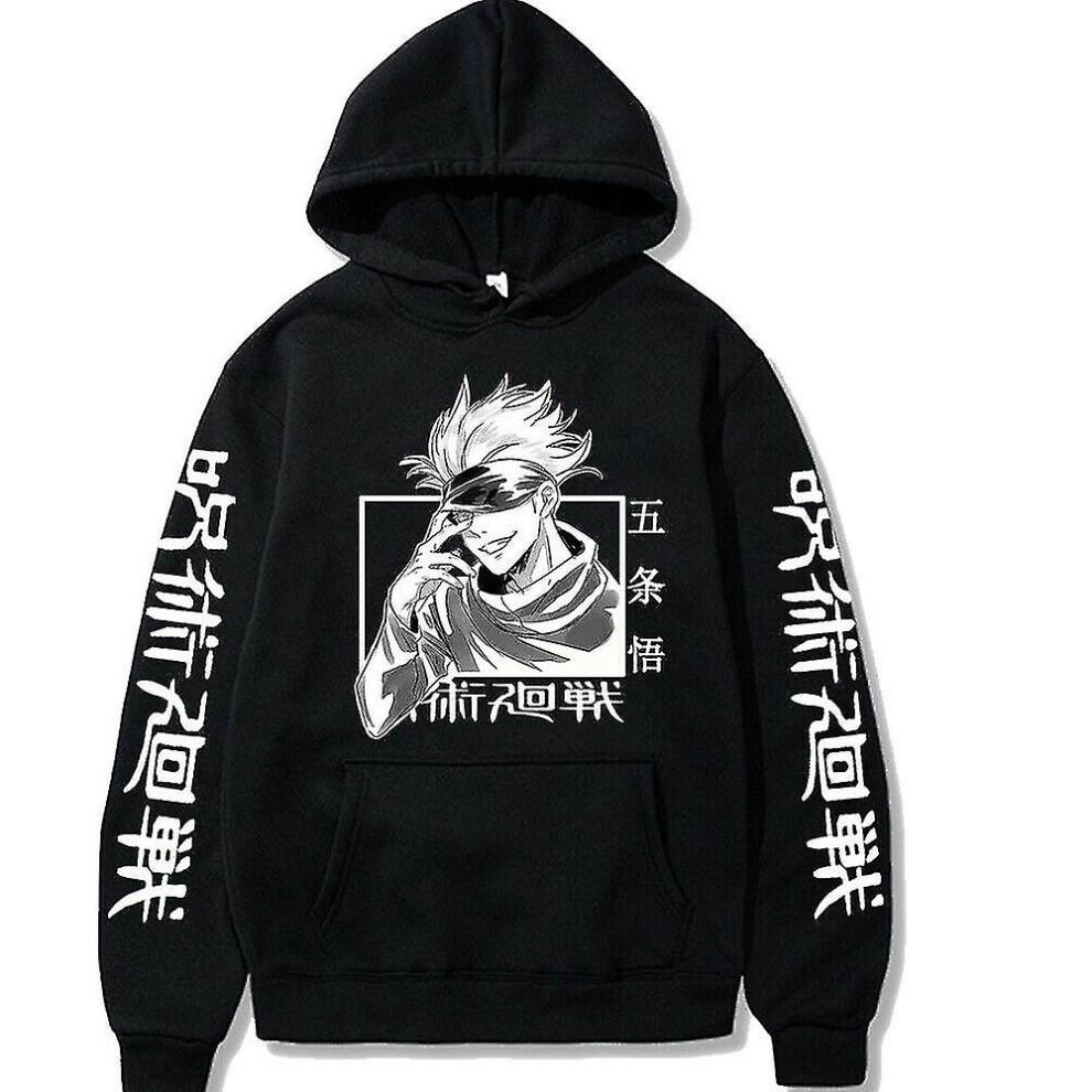 Худи Jujutsu Kaisen в стиле хип-хоп, аниме-пуловеры, топы с принтом Годжо Сатору