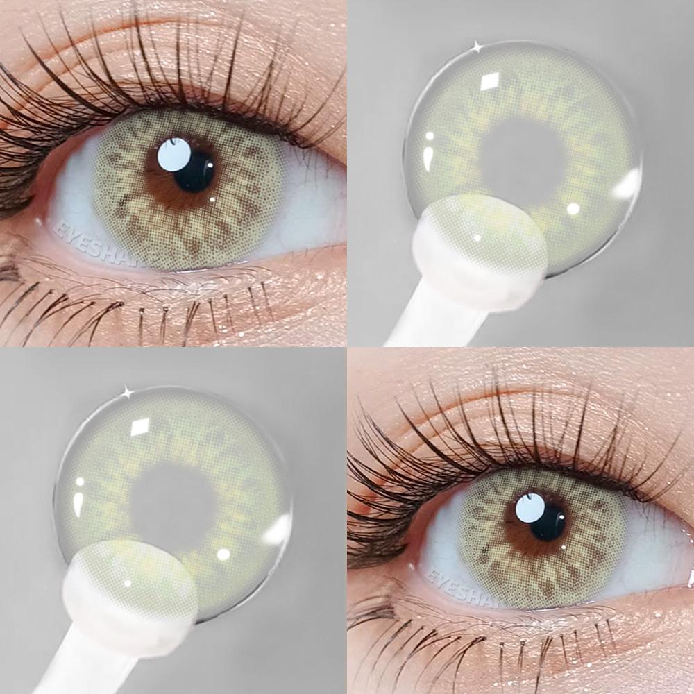 Eyeshare 1 Pair Colored Contact Lenses for Natural Eyes Blue Pupils Purple Lens Yearly