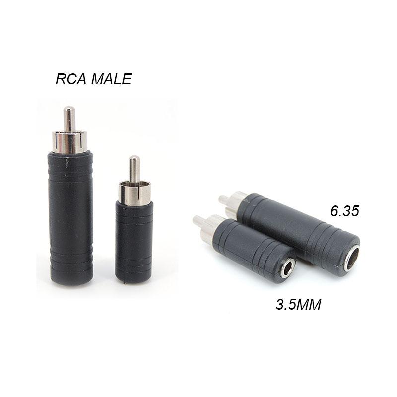 Разъем RCA Male на 3,5 мм 6,35 мм 6,5 мм female 3Pole Stereo Female Jack кабельный разъем адаптер 6,35 3,5 аудио M/F аудио штекер