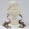 Santa Claus Head Figurine Father Christmas Statue Resin Sculpture Home Office Holiday Party Desktop Decoration Ornament