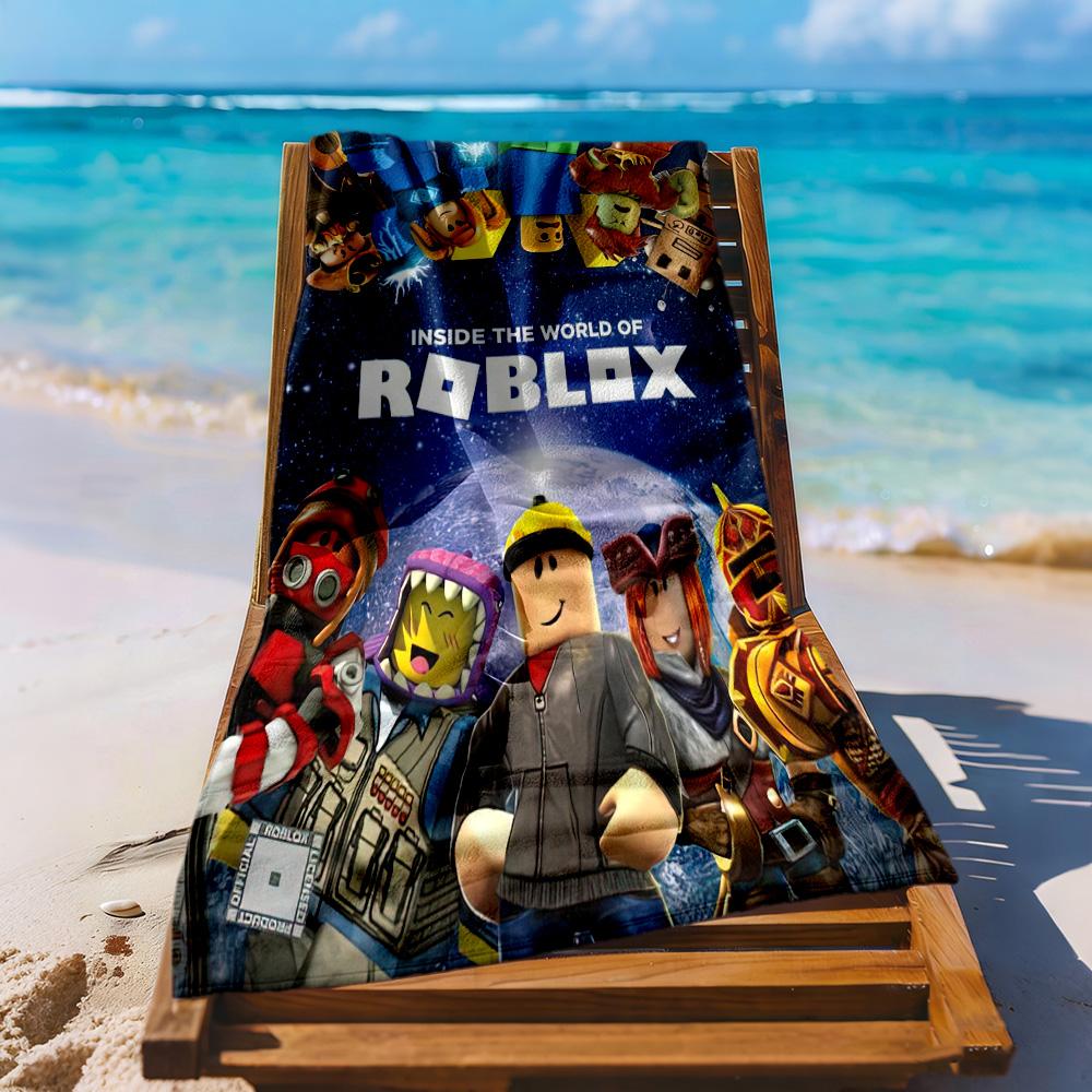 Roblox Beach Towel Soft Durable Quick-Dry Comfortable Lightweight Suitable for Swimming, Gym, Camping, Yoga Vacation