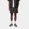 Carhartt WIP SS25 Шорты для плавания Slater Удобные Простые с узором Пляжные шорты Мужские плавки Черный I035063-2SQ-XX