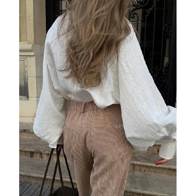 2026 Spring New Oversize White Shirt Women Long Sleeve Button up Minimalist 100% Cotton Shirt Female Chic Loose Tunic Blouses