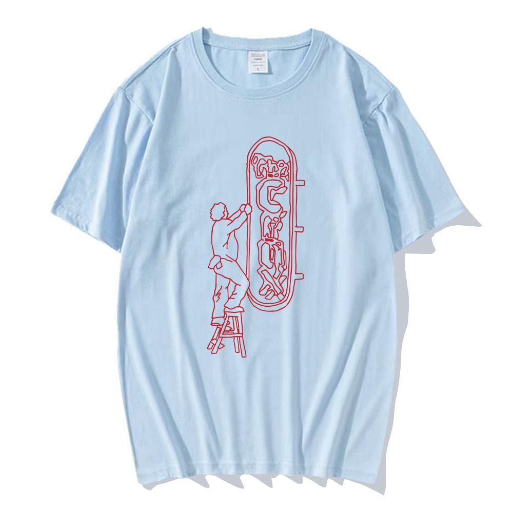 The Crux Sign Ringer TShirt Djo Singer Printing Tshirts for Unisex Short Sleeve Summer Oneck Tshirt Graphic Clothing Camiseta