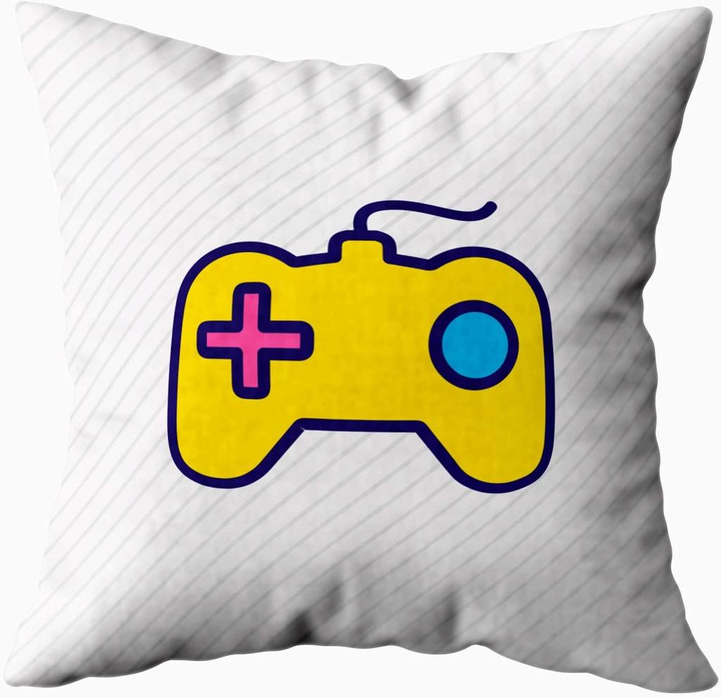Геймерский игровой контроллер джойстик чехол для подушки красный клетчатый наволочки 45x45 см игровой джойстик Play Video футболка с принтом