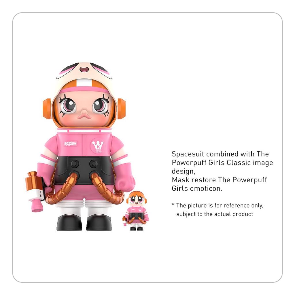 POP MART MEGA Collection SPACE MOLLY THE POWERPUFF 400%+100% GIRLS-Blossom