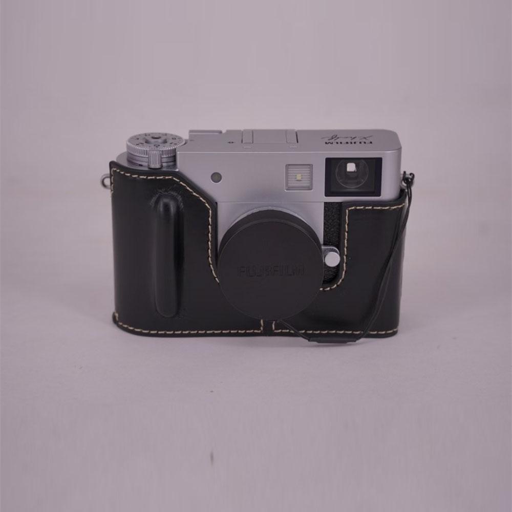 PU Leather Camera Half Case for Fujifilm XHalf Fuji X-Half Bottom Battery Opening Cover
