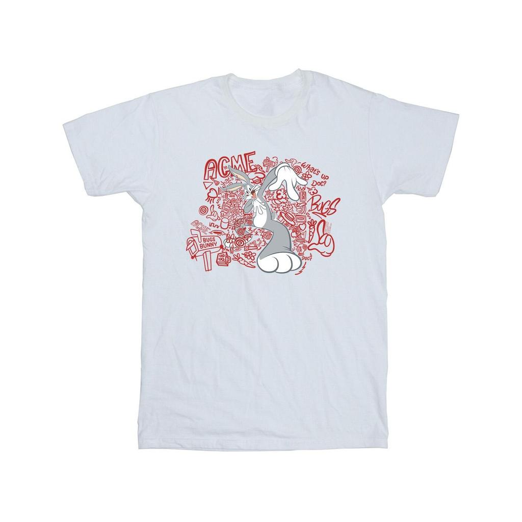 Looney Tunes Футболка ACME Doodles Bugs Bunny для мальчиков