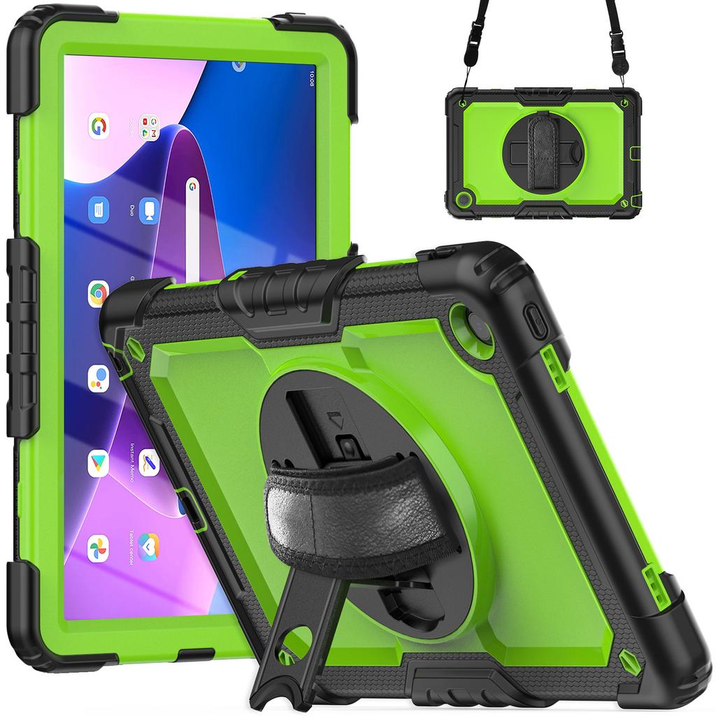 Case With Screen Protector For Lenovo Xiaoxin Pad 10.6 inch 2022 M10 Plus 3rd Gen TB125FU TB128FU 3-Layer Protection Armor Cover