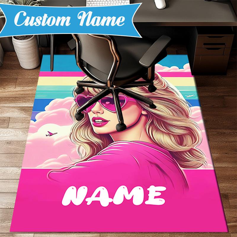 Custom Name Top singer Taylor Rug Game Carpet, Floor Mat for Bedroom Living Room Entryway Rug, Home Decor Idea Gift for Christmas birthday