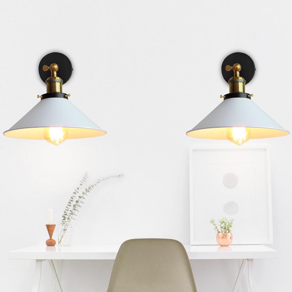 Винтажный светодиодный настенный светильник в стиле лофт для домашнего промышленного декора, ретро-освещение ванной комнаты, железная лампа 22 см, E27, настенные светильники Эдисона