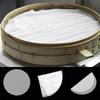 White Non-Stick Kitchen Accessories Silicone Mat Dim Sum Paper Steamer Pad Cooking Tools