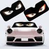 Cartoon Angry Eyes Car SunShade Car Sunshade Covers Cover Universal Windscreen Folding Visor