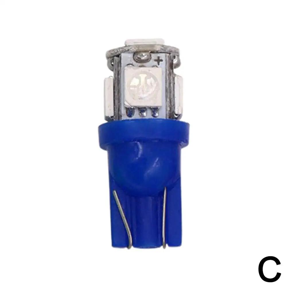 1 шт. T10 5W5 W5W светодиодная лампа 5050 5SMD 12 В автомобильная лампа для чтения салона боковая лампа для мотоцикла номерной знак клиновой купол номерной знак багажник Lam P2G6