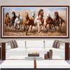 Modern Galloping Horses Landscape Canvas Painting Posters and Prints Wall Art Picture for Living Office Room Bedroom Home Decorating