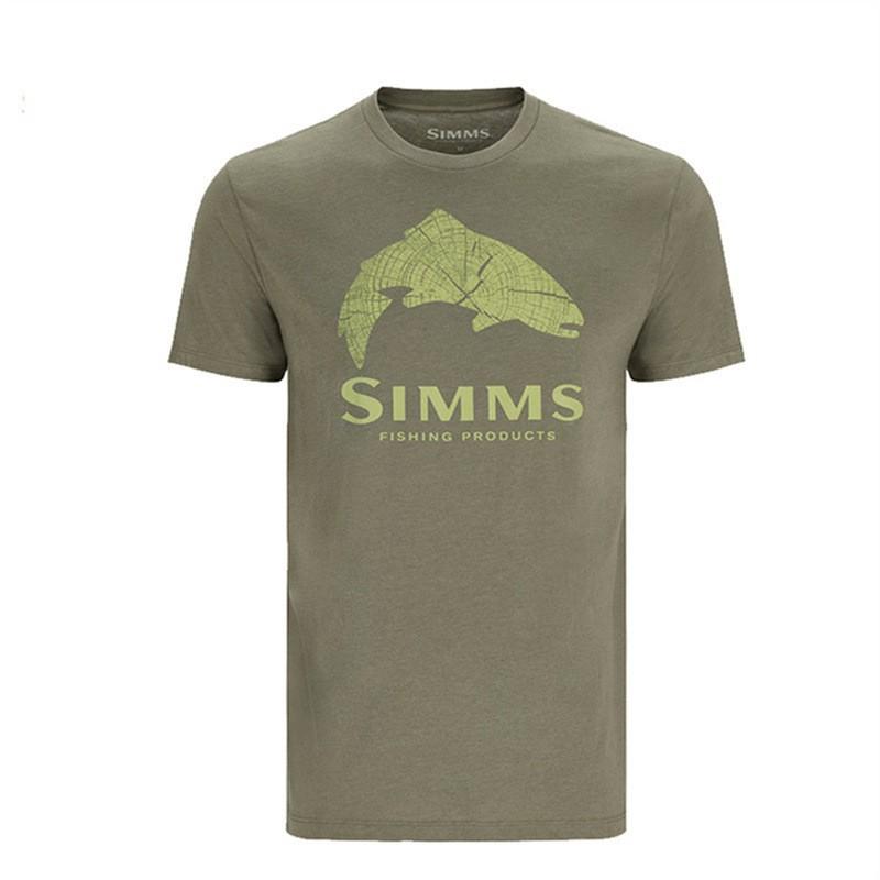 SIMMS Fishing Clothes Camo Sunblock Outdoor Luya Short-sleeved Sweatshirt Breathable T-shirt Top