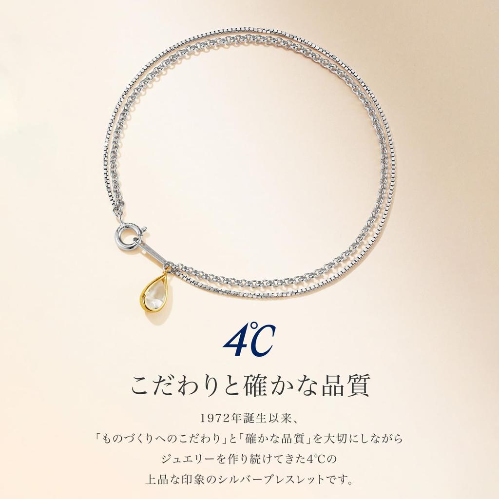 Summer Collection Silver Bracelet 112524131907 Birthday Gift for Women with Jewelry Case [4℃]