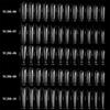 60Pcs Abs Extension False Nail Tips Sculpted Full Cover Nail Tips Fake Finger Uv Gel Polish Quick Building Mold Manicures Tool Set