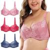 Кружевной бюстгальтер с перспективой, женское нижнее белье на косточках, цветочный бюстгальтер без косточек, бюстгальтер больших размеров