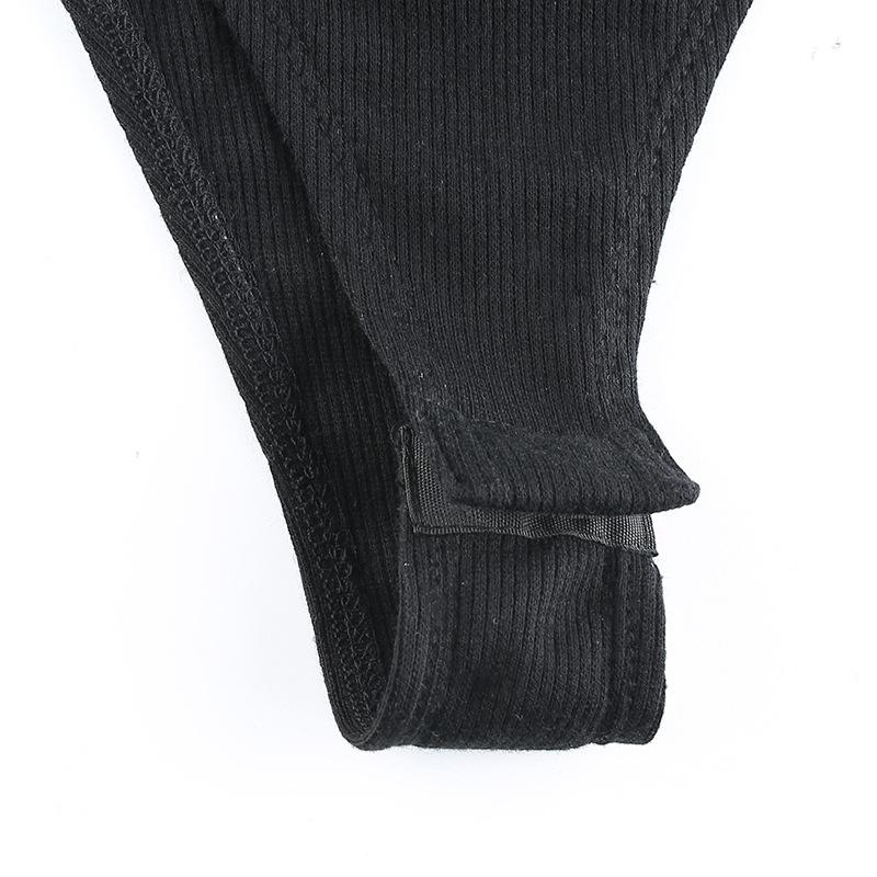 Harajuku однотонный комбинезон женский облегающий без рукавов сексуальный черный топ модная уличная одежда винтажный Y2k готический боди одежда