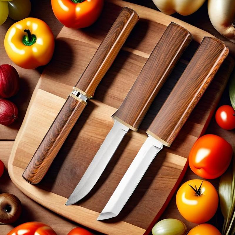 Мини-2 шт. пара портативных кухонных ножей для очистки овощей с пластиковыми ручками для удобного хранения