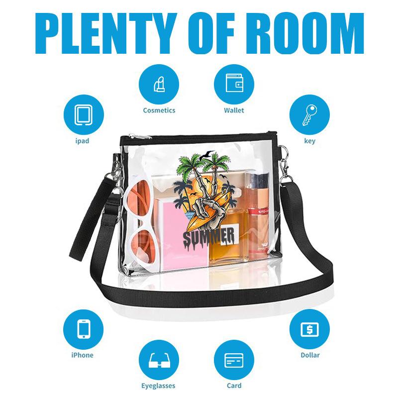 Прозрачная ПВХ сумка-мессенджер водонепроницаемая сумка для сменной одежды спортивная сумка для стадиона портативная портативная сумка для хранения
