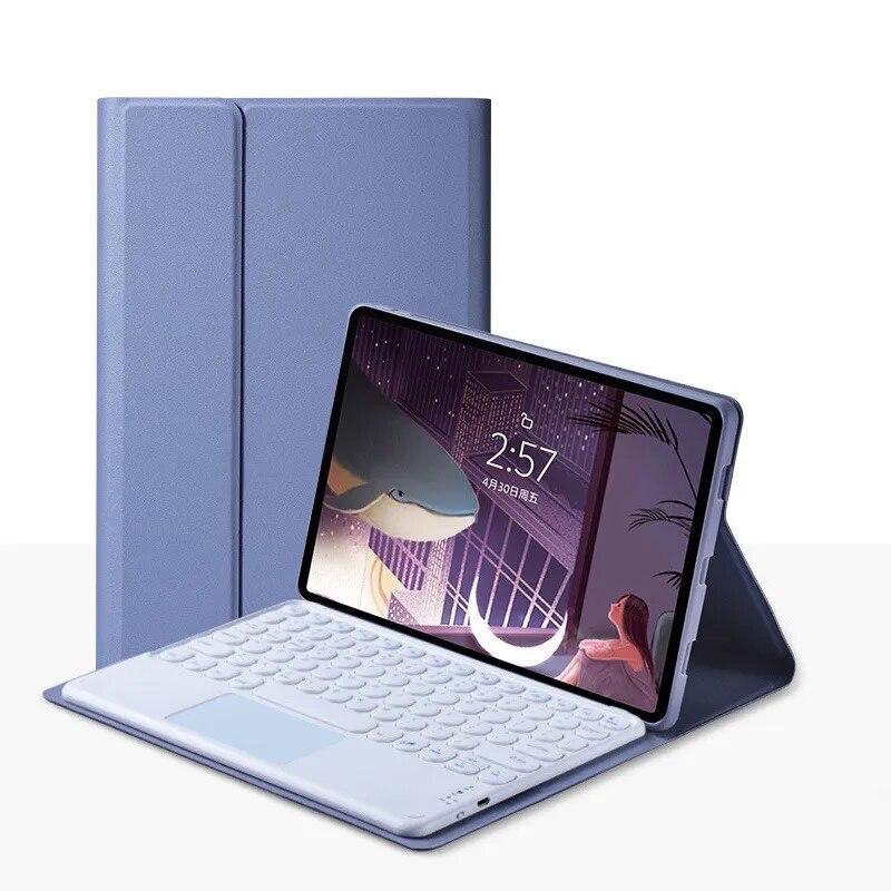 Беспроводная Bluetooth-клавиатура для Xiaomi Mipad 5/6 Pro Redmi Pad SE 11 дюймов 10,6, силиконовый чехол, складной кожаный чехол с умной подставкой