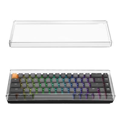 Чехол-клавиатура Geekria, совместимый с Keychron K6 Compact, 68 клавиш, беспроводная механическая клавиатура, прозрачный акриловый чехол, защитный чехол 65%