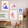 Nordic Abstract Woman Poster Print Funny Home Decoration Canvas Painting Girls Bed Room Feminism Aesthetics Wall Art Pictures
