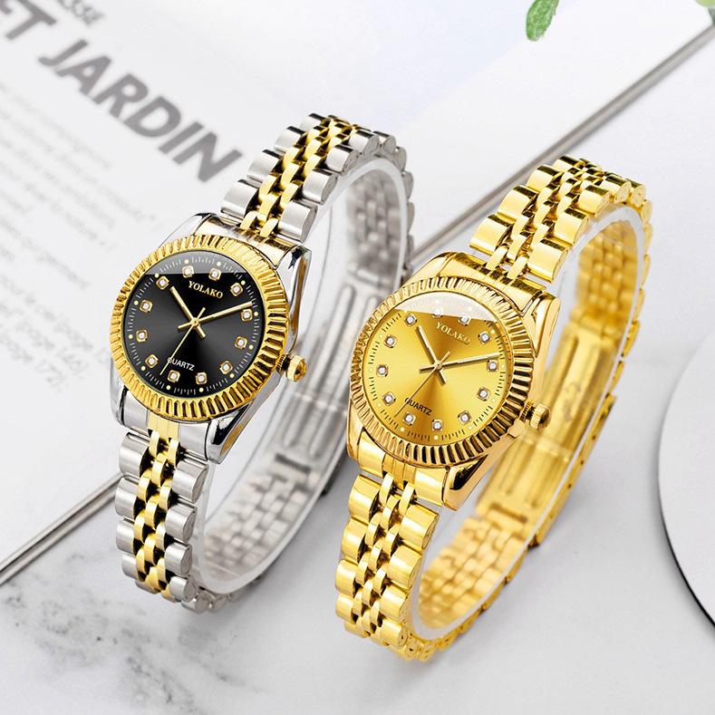 Rhinestone Calendar Mens Watches Business Quartz Watch Wristwatch