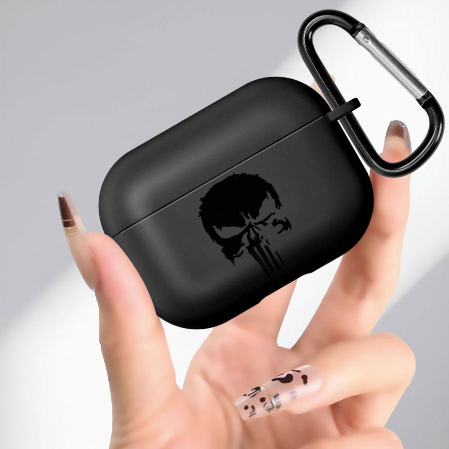 Мягкие чехлы для наушников Чехол для Airpods 2 1 Pro 3 Pro2 4 Pro3 Marvel Punisher Крутой